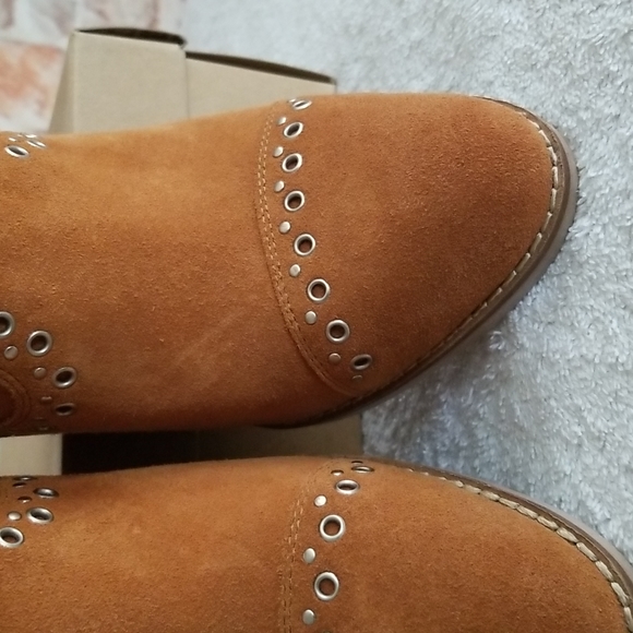 New Lucky Brand Marionn Leather Booties - Picture 8 of 9